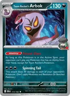 Team Rocket's Arbok 113 — Destined Rivals
