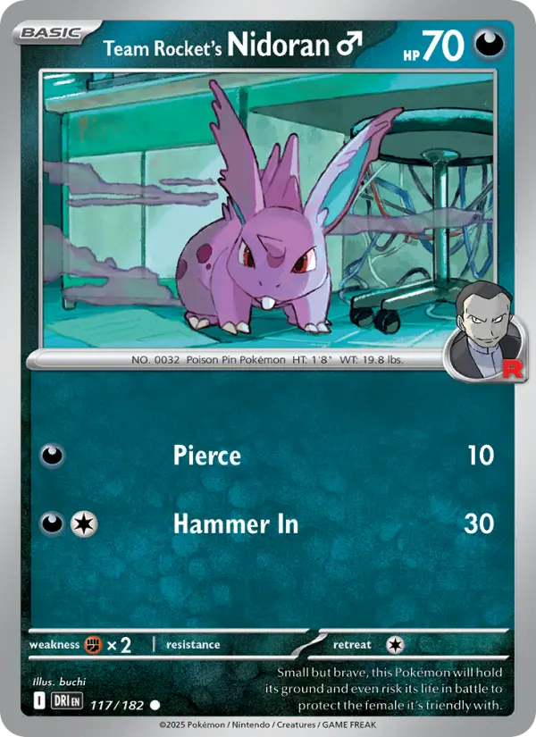 Team Rocket's Nidoran♂ 117 — Destined Rivals 117, Normal finish
