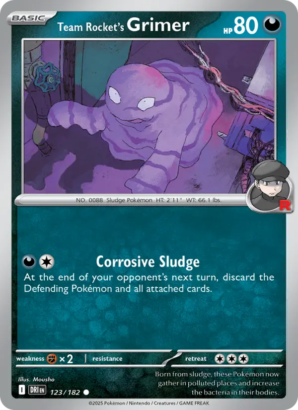 Team Rocket's Grimer 123 — Destined Rivals 123, Normal finish