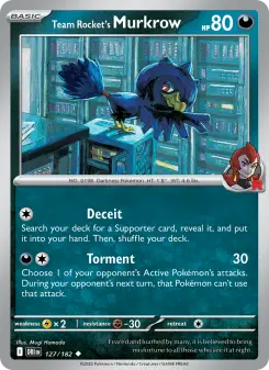 Team Rocket's Murkrow — Destined Rivals #127