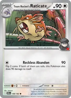 Team Rocket's Raticate — Destined Rivals #148