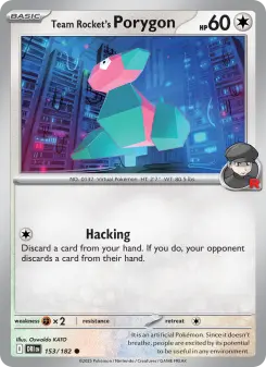 Team Rocket's Porygon — Destined Rivals #153