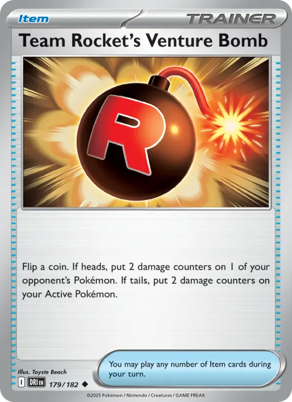 Team Rocket's Venture Bomb 179 — Destined Rivals 179, Normal finish