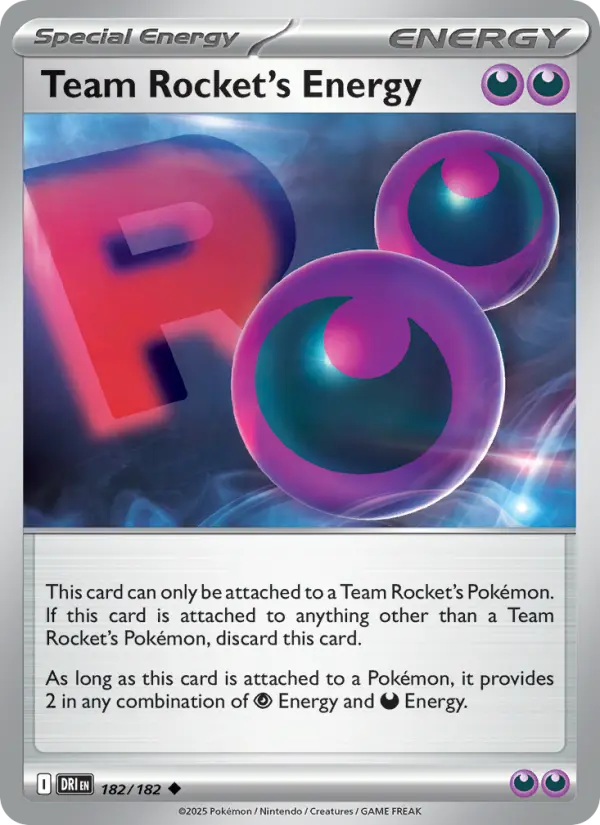 Team Rocket's Energy 182 — Destined Rivals 182, Normal finish
