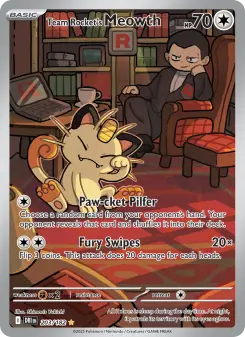 Team Rocket's Meowth — Destined Rivals #203