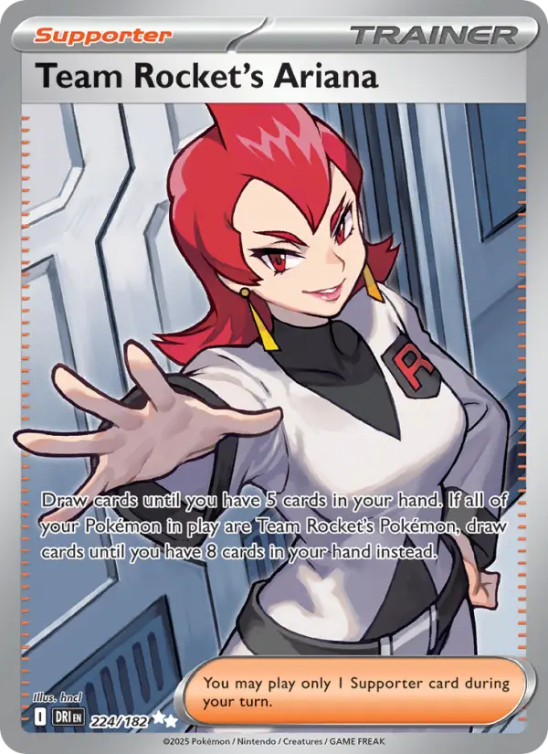 Team Rocket's Ariana 224 — Destined Rivals 224, Holofoil finish
