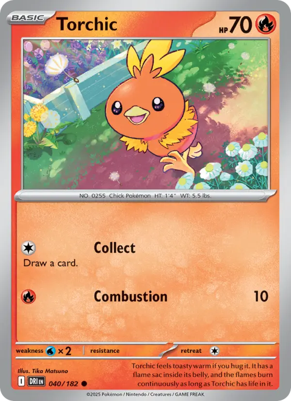 Torchic 40 card from Destined Rivals