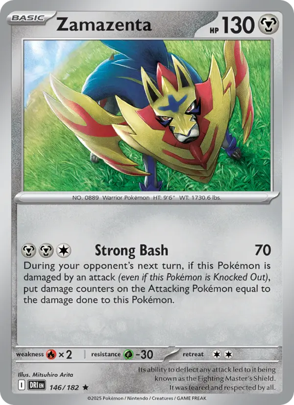 Zamazenta 146 card from Destined Rivals