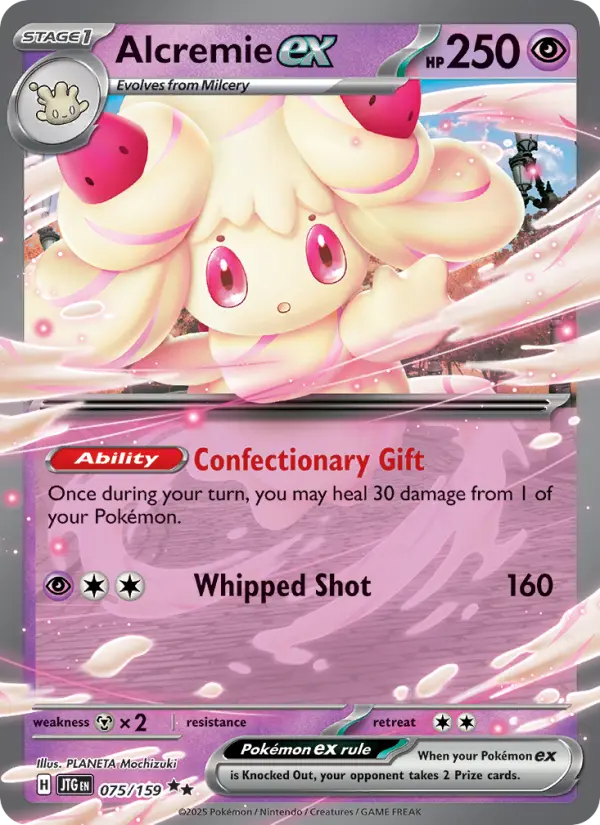 Alcremie ex 75 card from Journey Together