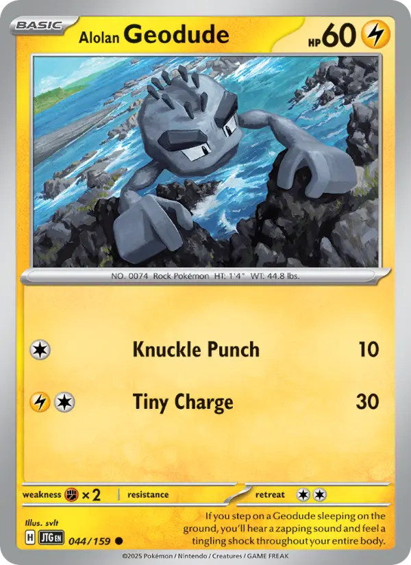 Alolan Geodude 44 — Journey Together 44, Normal finish