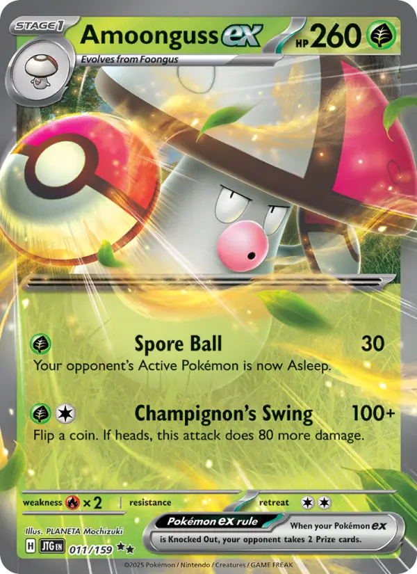 Amoonguss ex 11 card from Journey Together