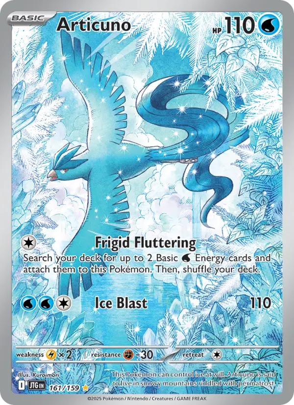 Articuno 161 card from Journey Together