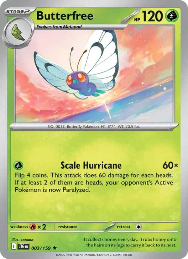 Butterfree 3 — Journey Together 3, Holofoil finish