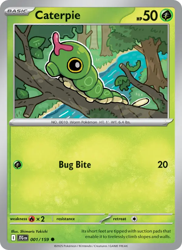 Caterpie 1 — McDonald's Collection 2019 1, Holofoil finish