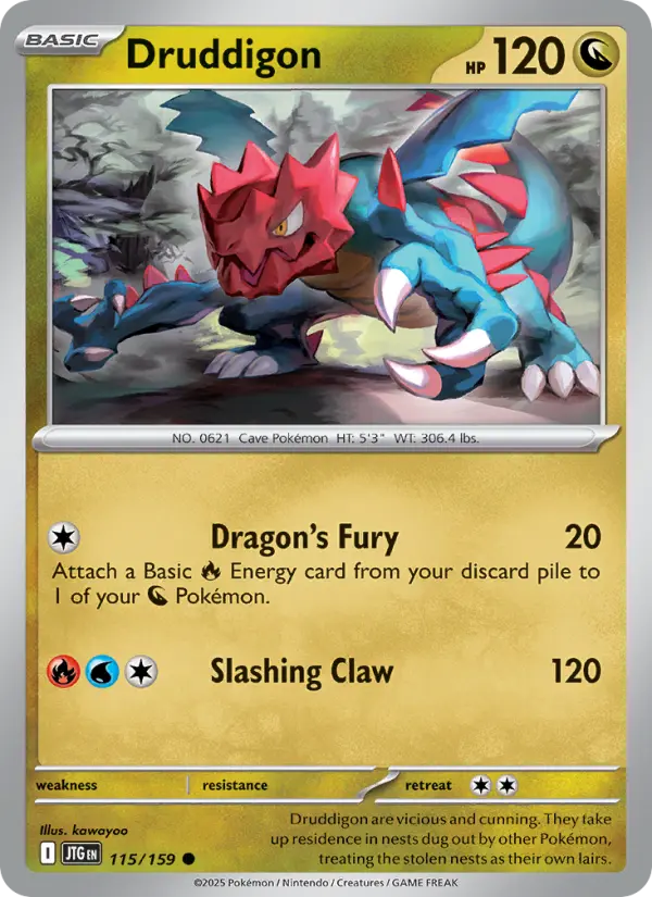 Druddigon 115 card from Journey Together