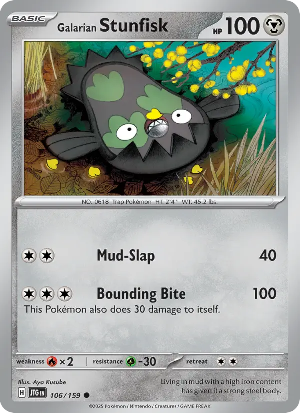 Galarian Stunfisk 106 — Journey Together 106, Normal finish