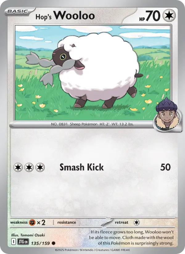 Hop's Wooloo 135 card from Journey Together