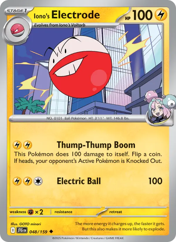 Iono's Electrode 48 card from Journey Together