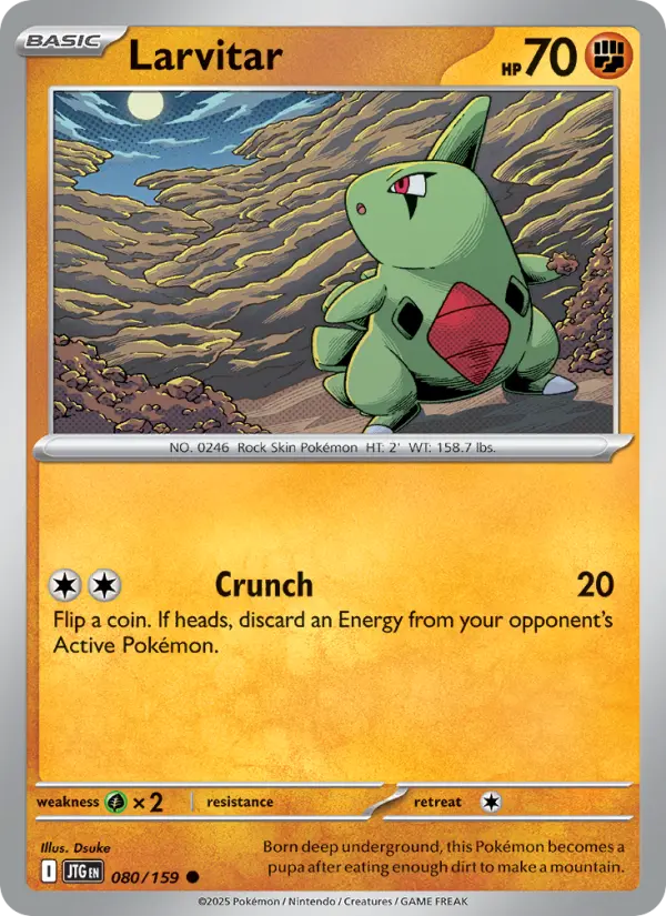 Larvitar 80 card from Journey Together