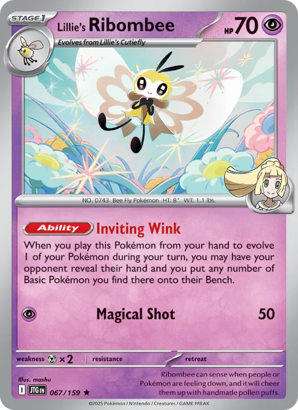 Lillie's Ribombee 67 — Journey Together 67, Holofoil finish