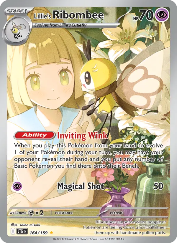 Lillie's Ribombee 164 — Journey Together 164, Holofoil finish