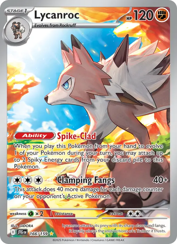 Lycanroc 166 — Journey Together 166, Holofoil finish