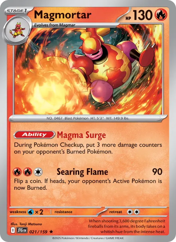 Magmortar 21 card from Journey Together