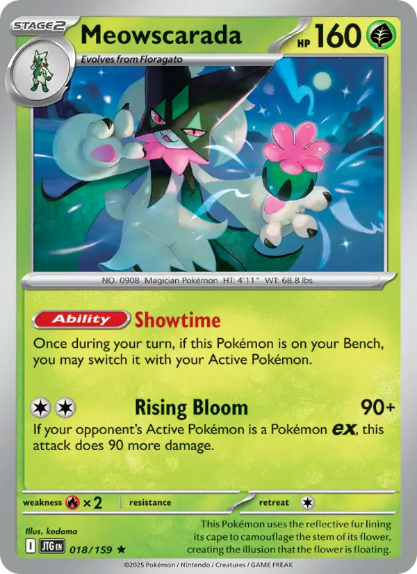 Meowscarada 18 card from Journey Together