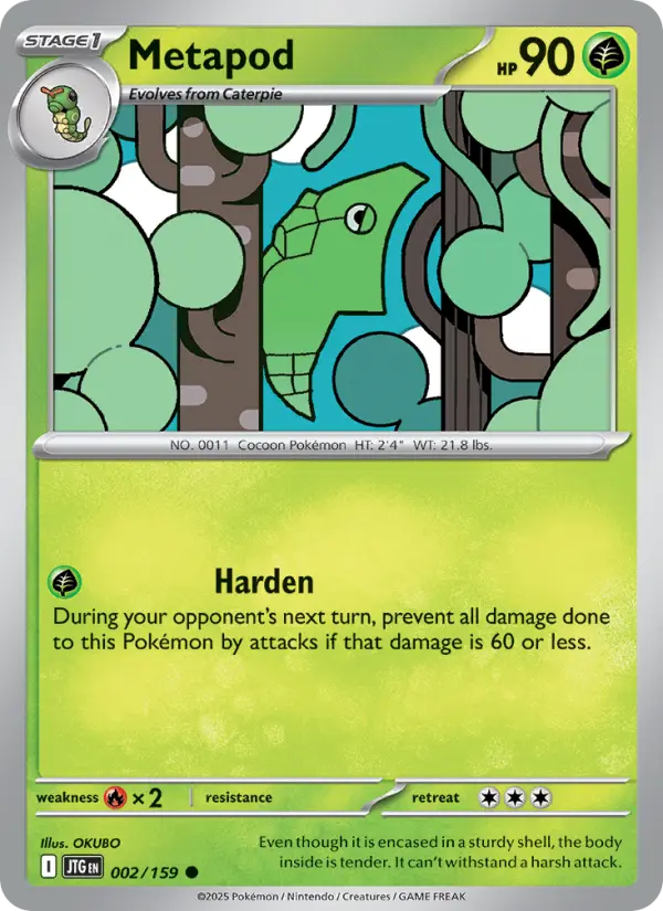 Metapod 2 card from Journey Together