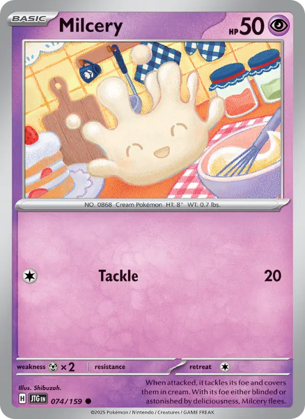 Milcery 74 card from Journey Together