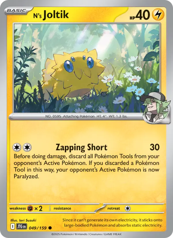 N's Joltik 49 card from Journey Together