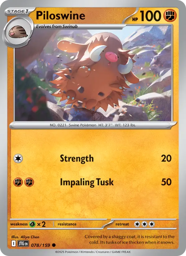 Piloswine 78 — Journey Together 78, Normal finish