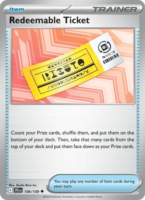 Redeemable Ticket 156 — Journey Together 156, Normal finish