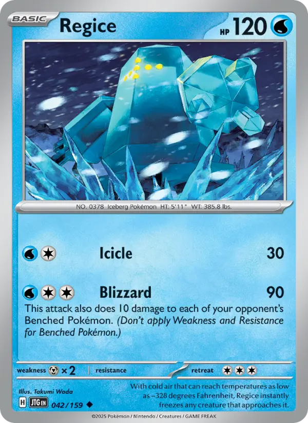 Regice 42 card from Journey Together