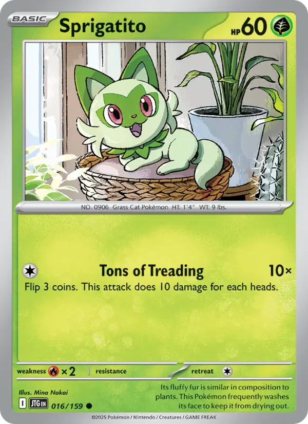 Sprigatito 16 card from Journey Together