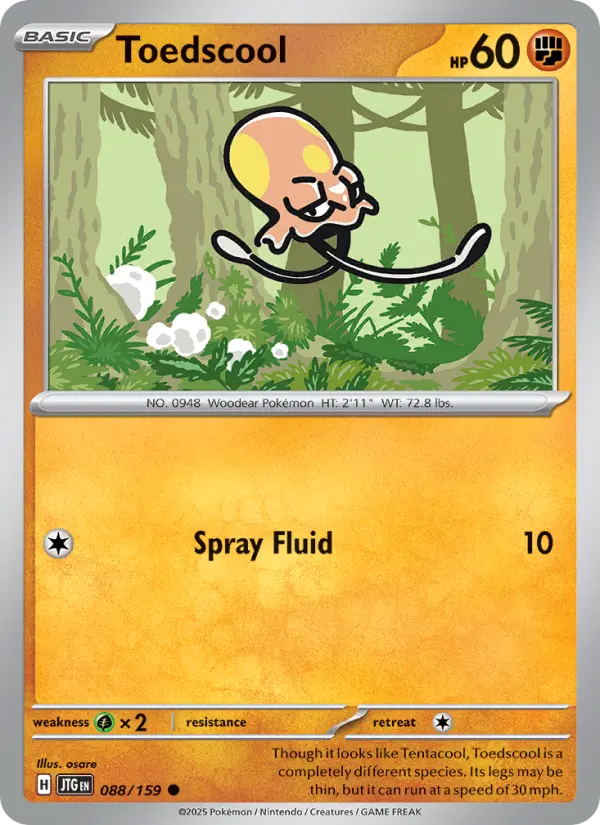 Toedscool 88 card from Journey Together