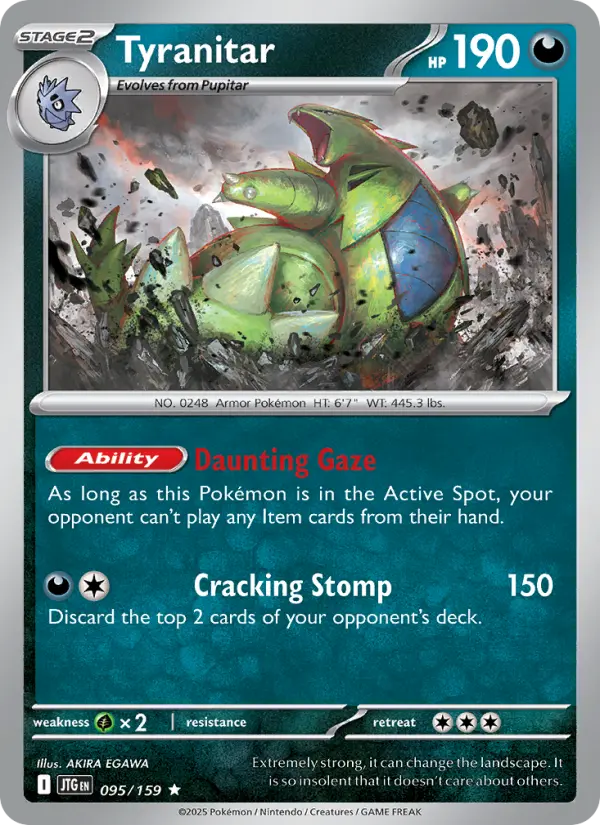 Tyranitar 95 card from Journey Together