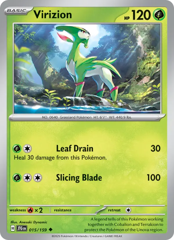 Virizion 15 card from Journey Together