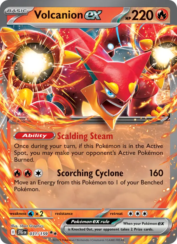 Volcanion ex 31 card from Journey Together