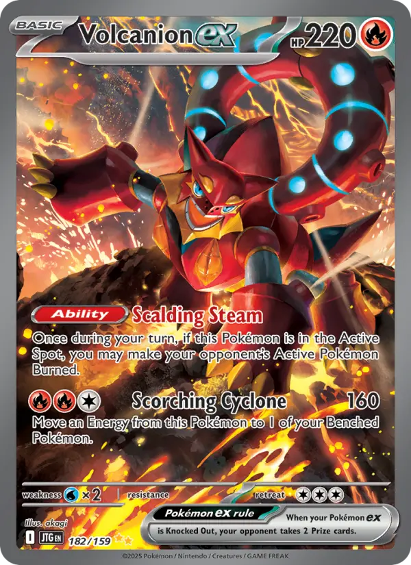 Volcanion ex 182 — Journey Together 182, Holofoil finish
