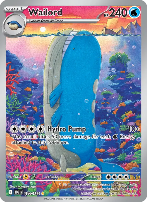 Wailord 162 card from Journey Together