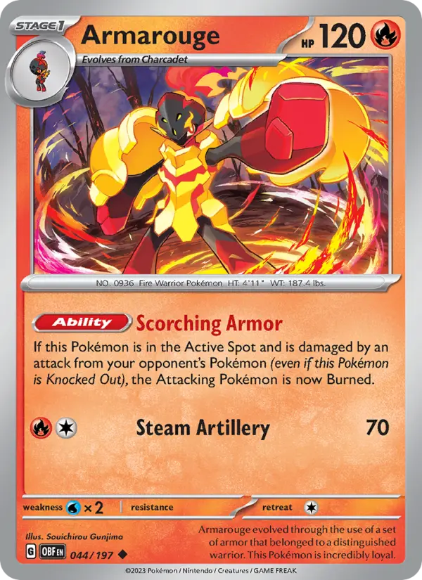Armarouge 44 card from Obsidian Flames