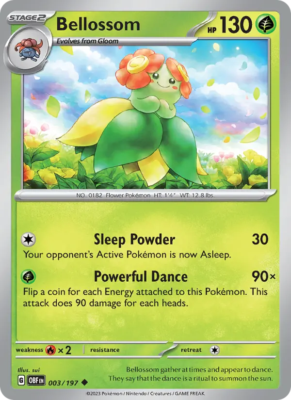 Bellossom 3 — Obsidian Flames 3, Normal finish
