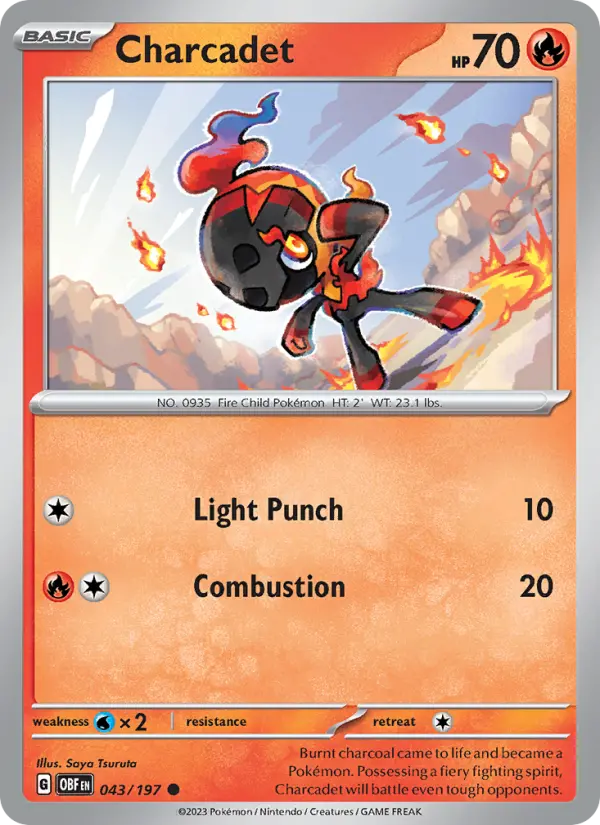 Charcadet 43 — Obsidian Flames 43, Normal finish
