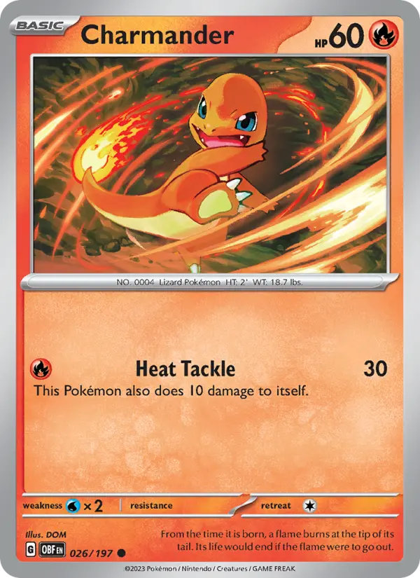 Charmander 26 — Obsidian Flames 26, Normal finish