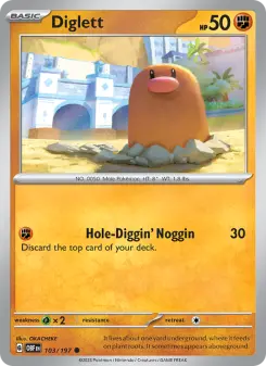 Diglett — Obsidian Flames #103