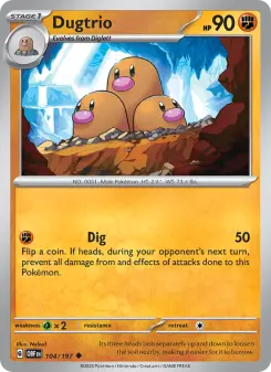 Dugtrio — Obsidian Flames #104