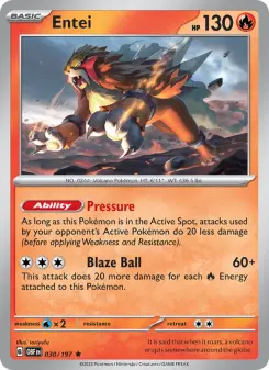 Entei — Obsidian Flames #30