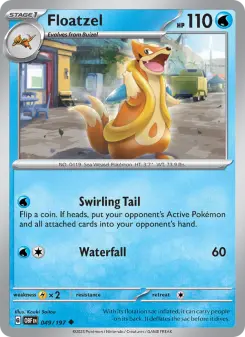 Floatzel 49 — Obsidian Flames