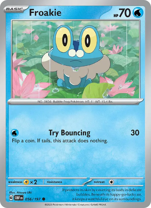 Froakie 56 — Obsidian Flames 56, Normal finish